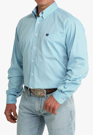Cinch Mens Check Long Sleeve Shirt