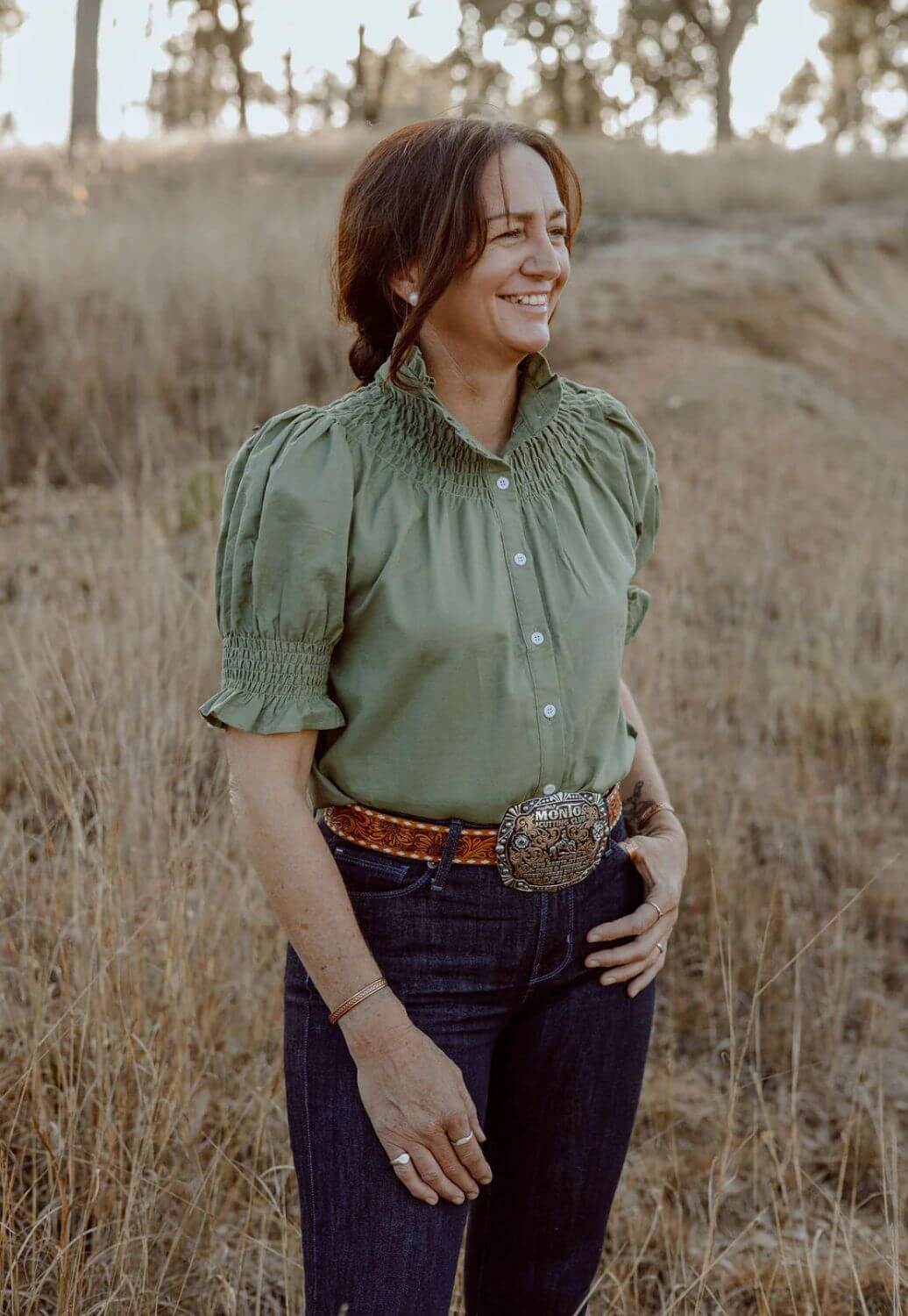 Black Colt Womens Short Sleeve Shirt