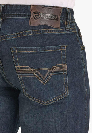 Rock & Roll Mens Double Barrel Bootcut Jean