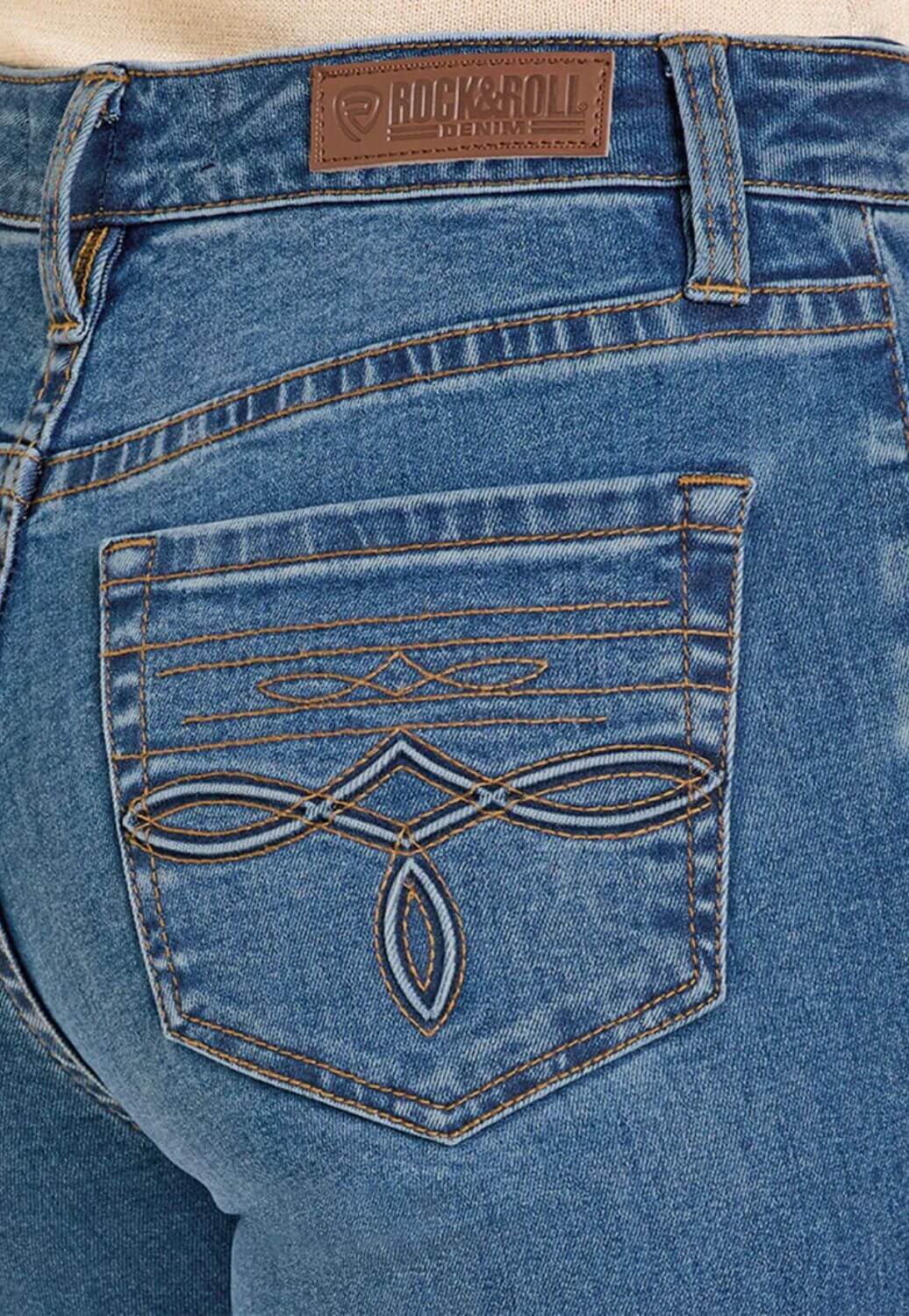 Rock & Roll Womens High Rise Trouser Jean
