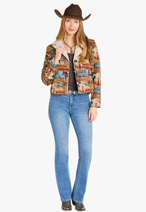 Rock & Roll Womens Sherpa Jacker