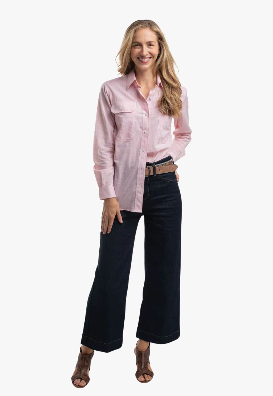 Just Country Womens Abbey Full Button Print Shirt