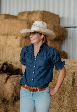 Black Colt Womens Short Sleeve Shirt