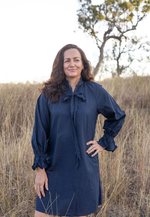 Black Cold Clothing Womens Long Sleeve Gabby Dress