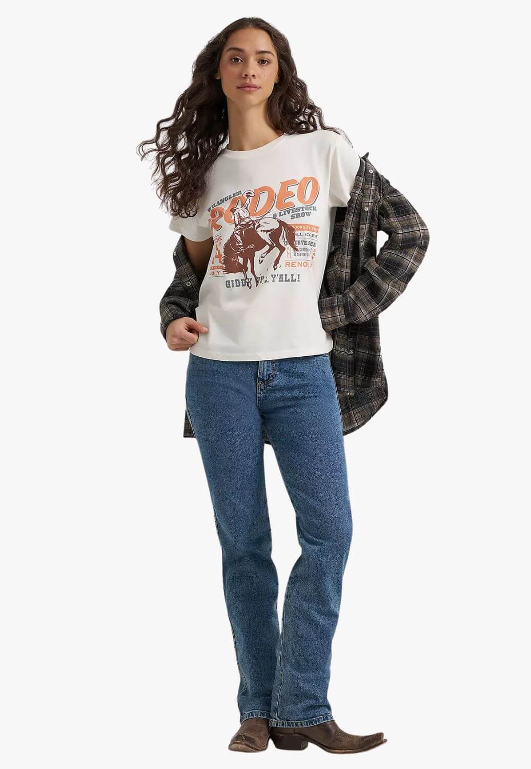 Wrangler Womens Giddy Up Retro T-Shirt