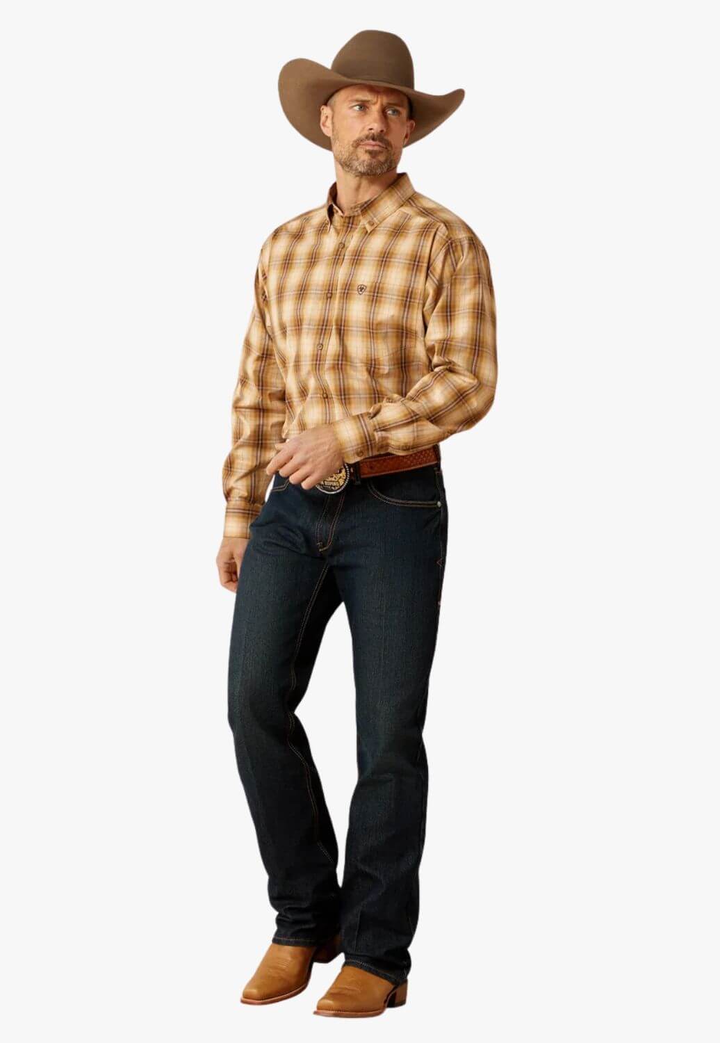 Ariat Mens Pto Series Tiger Long Sleeve Shirt