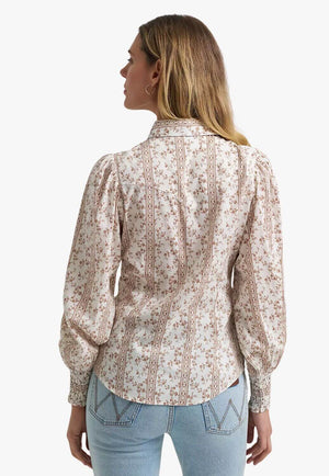 Wrangler Womens Puff Long Sleeve Shirt