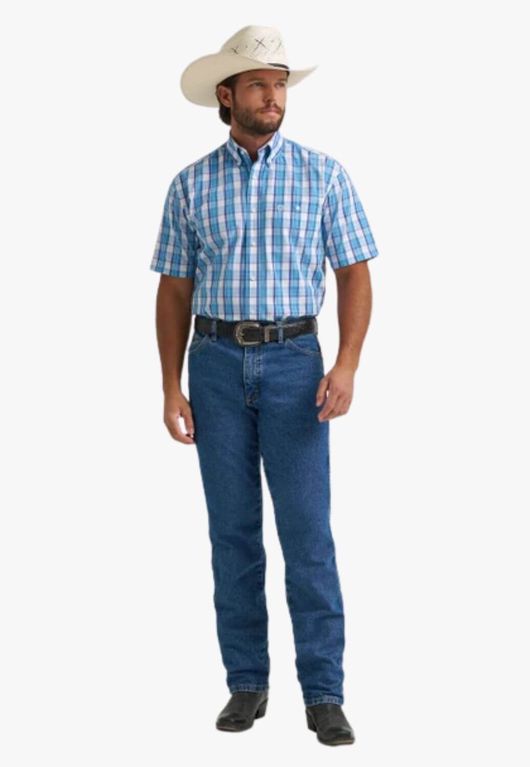 Wrangler Mens Check Long Sleeve Shirt