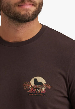 Wrangler Mens Cowboy Sunset T-Shirt