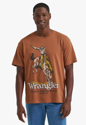 Wrangler Mens Bucking Bronco Graphic T-Shirt