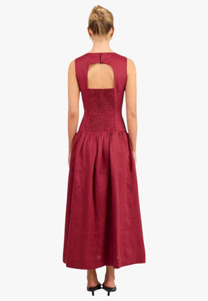 Stories Be Told Womens Linen Sleeveless Maxi Dress