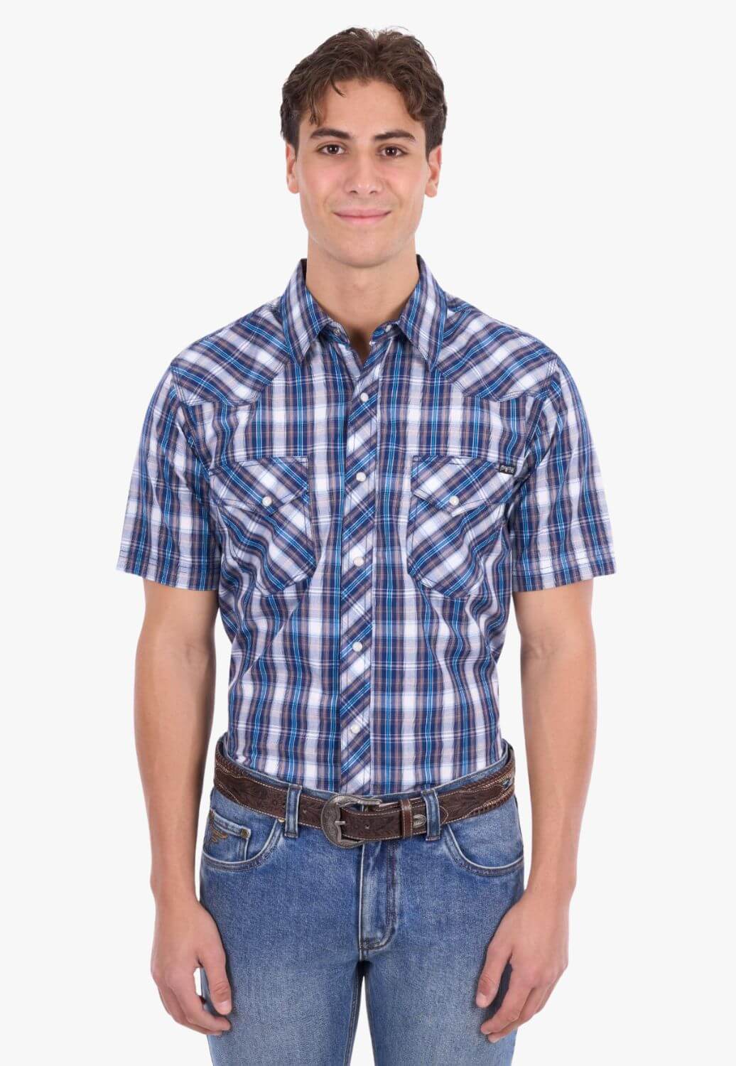 Pure Western Mens Larry Short Sleeve Shirt