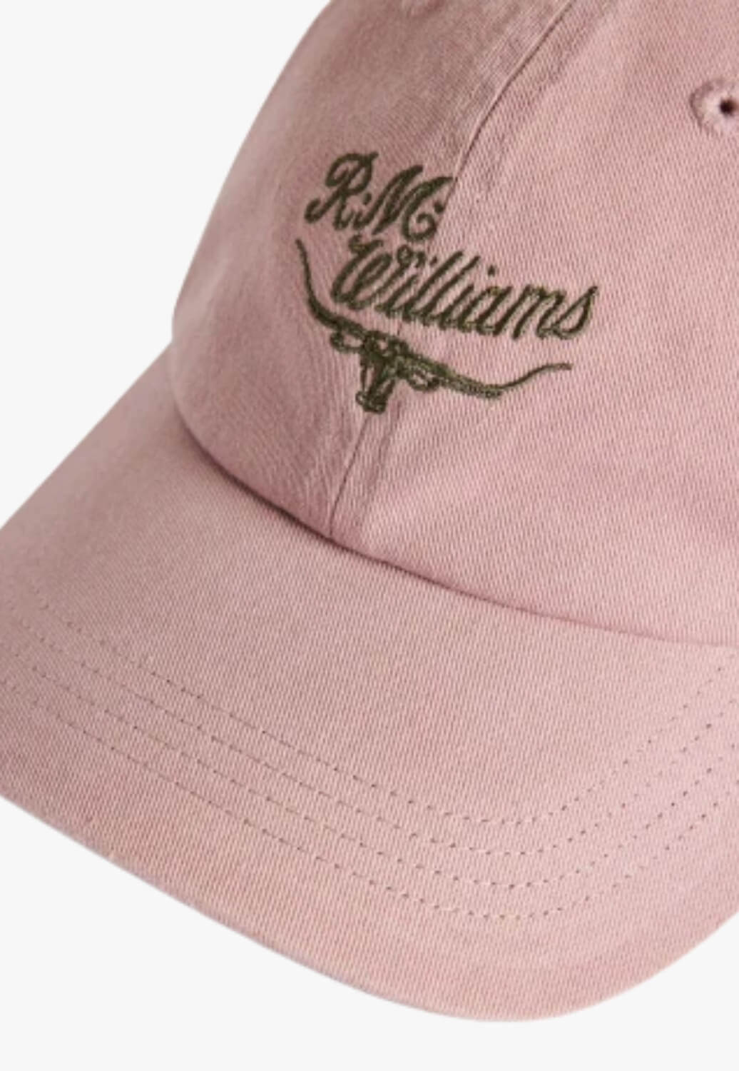 R M Williams Script Longhorn Cap