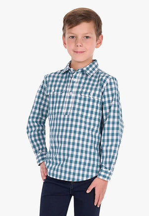 Hard Slog Boys River Long Sleeve Shirt