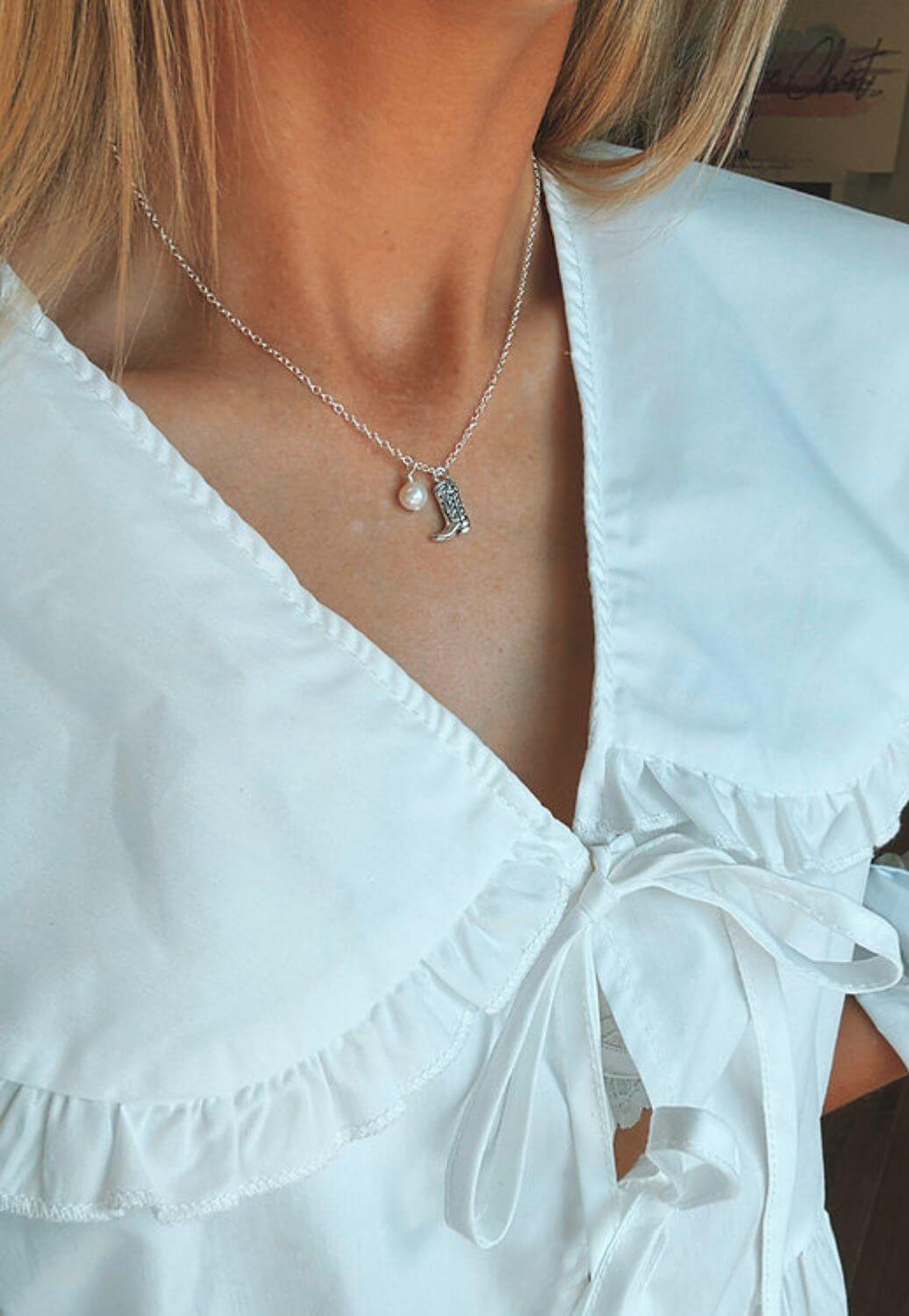 Treasure Chest Co Winona Cowboy Boot Necklace