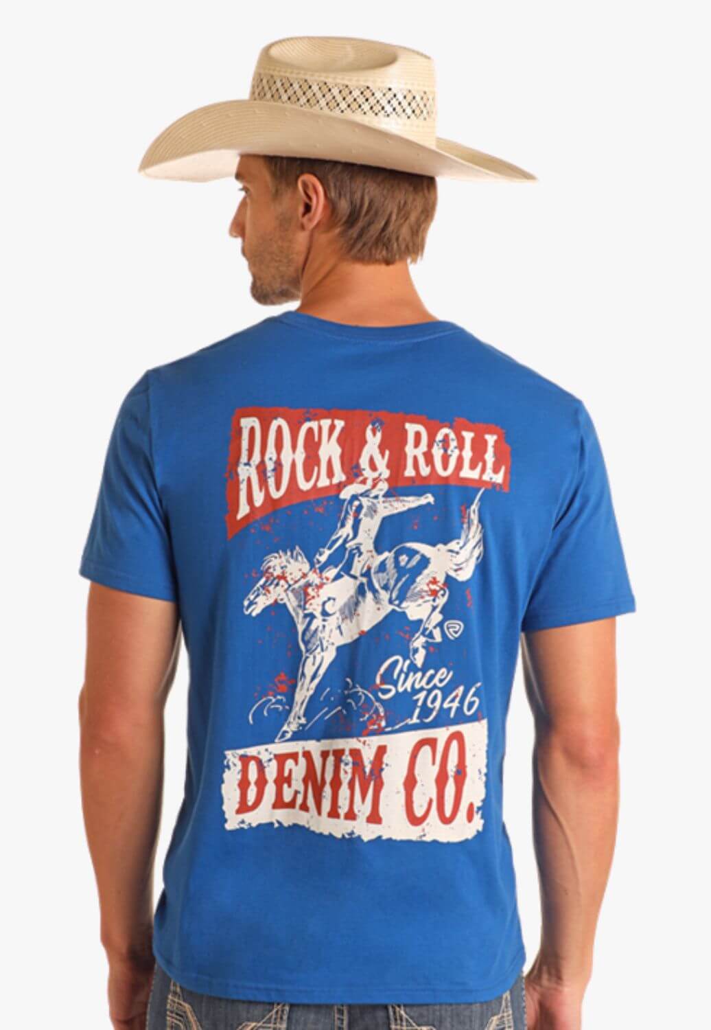 Rock and Roll Unisex Bucking Bronco Graphic T-Shirt