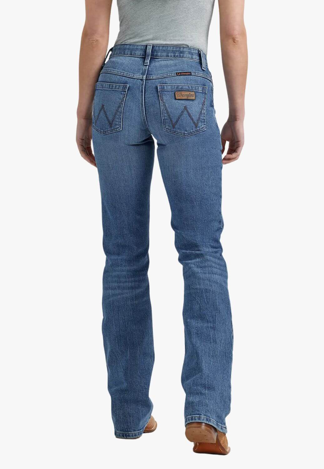 Wrangler Womens Jade Mid Rise Relaxed Bootcut Jean