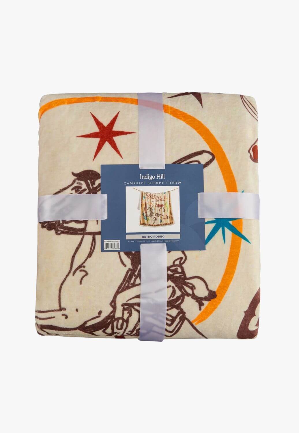 Western Adventure Campfire Sherpa Throw