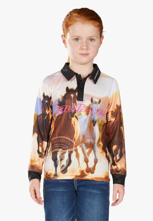Bullzye Girls Gallop Long Sleeve Shirt