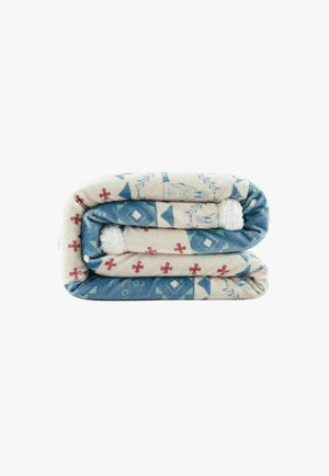 Indigo Hill Patchwork Campfire Sherpa Throw