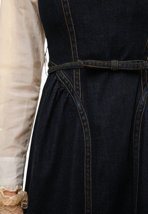 Blue B Womens Bow Belt Midi Dress