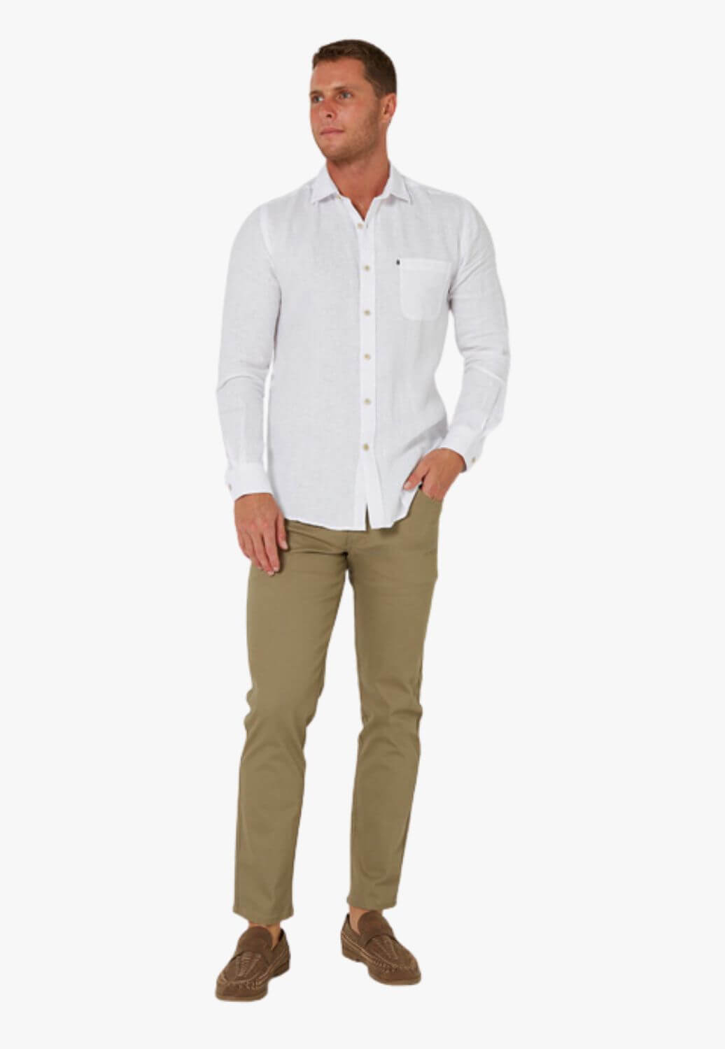 Pilbara Mens Linen Long Sleeve Shirt