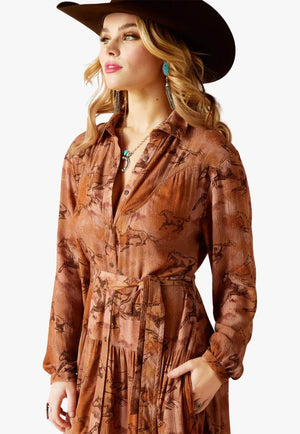 Ariat Womens Gallop Away Maxi Dress