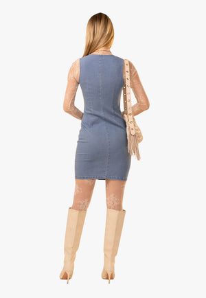 Blue B Womens Western Stitch Dress