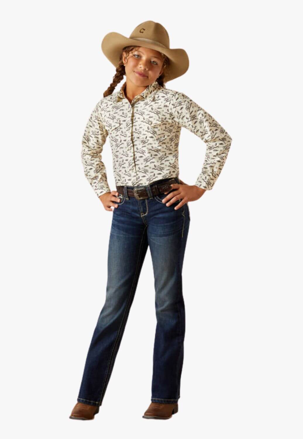 Ariat Girls Rodeo Time Long Sleeve Shirt