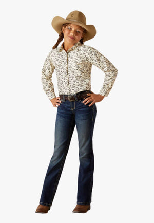 Ariat Girls Rodeo Time Long Sleeve Shirt