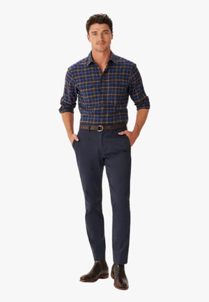 R.M. Williams Mens Classic Twill Check Shirt