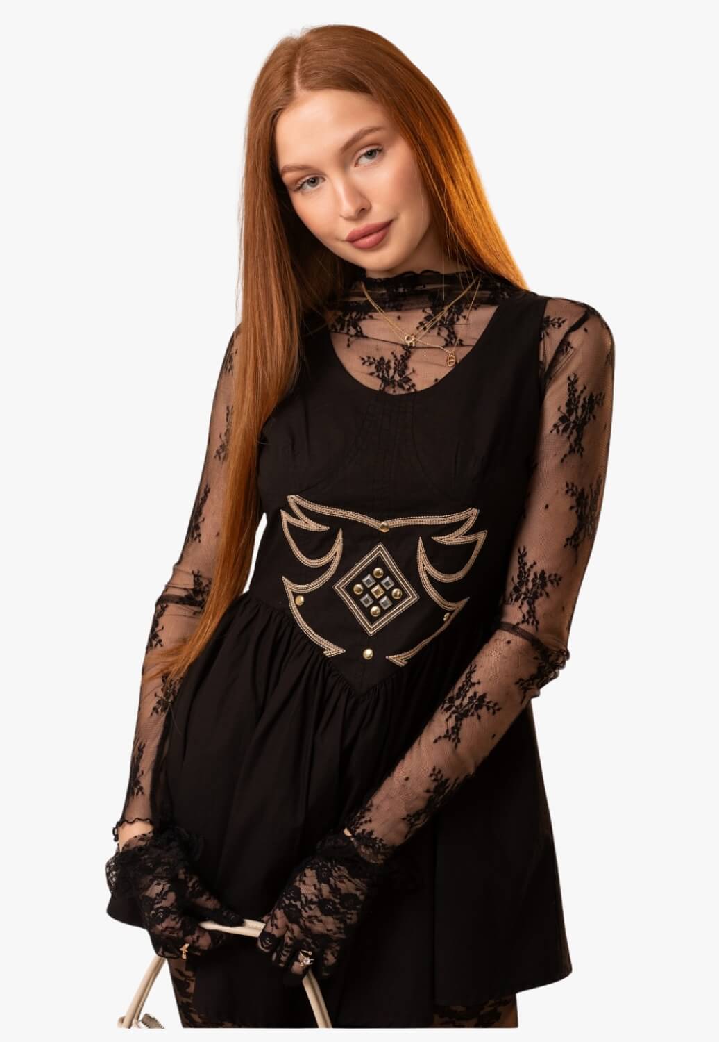 Blue B Womens Western Stitch Flare Mini Dress