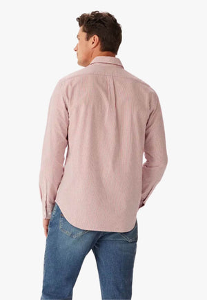 R.M. Williams Mens Regular Poplin Stripe Shirt