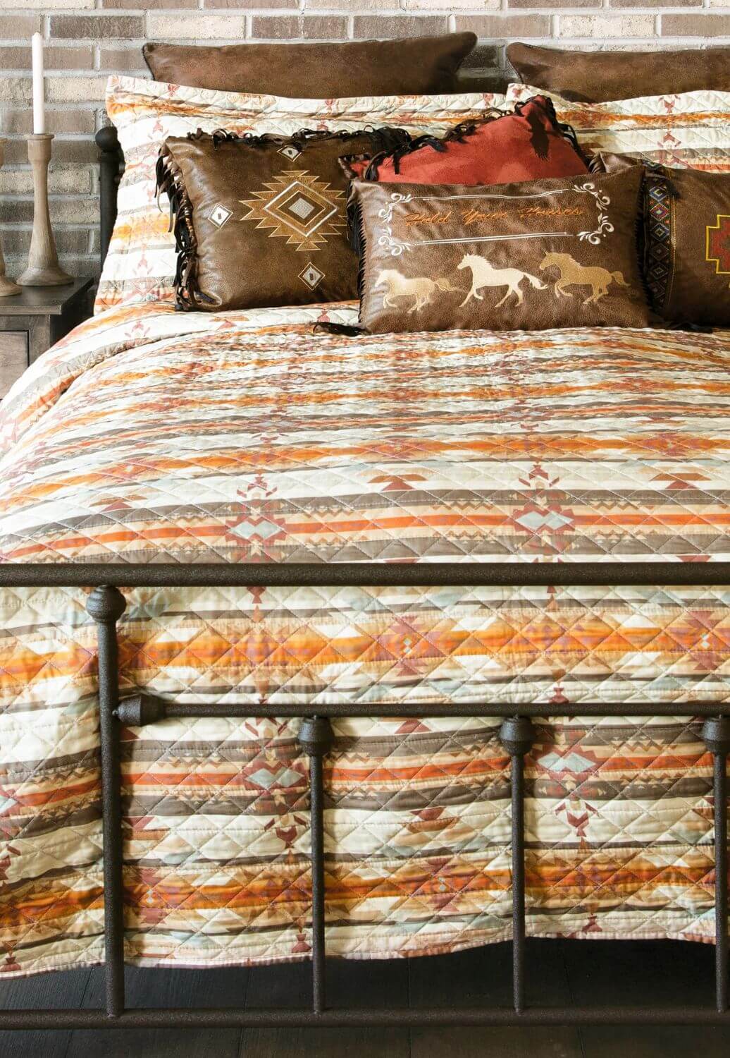 Wrangler Amarillo Sunset Southwestern Quilt Set - Single