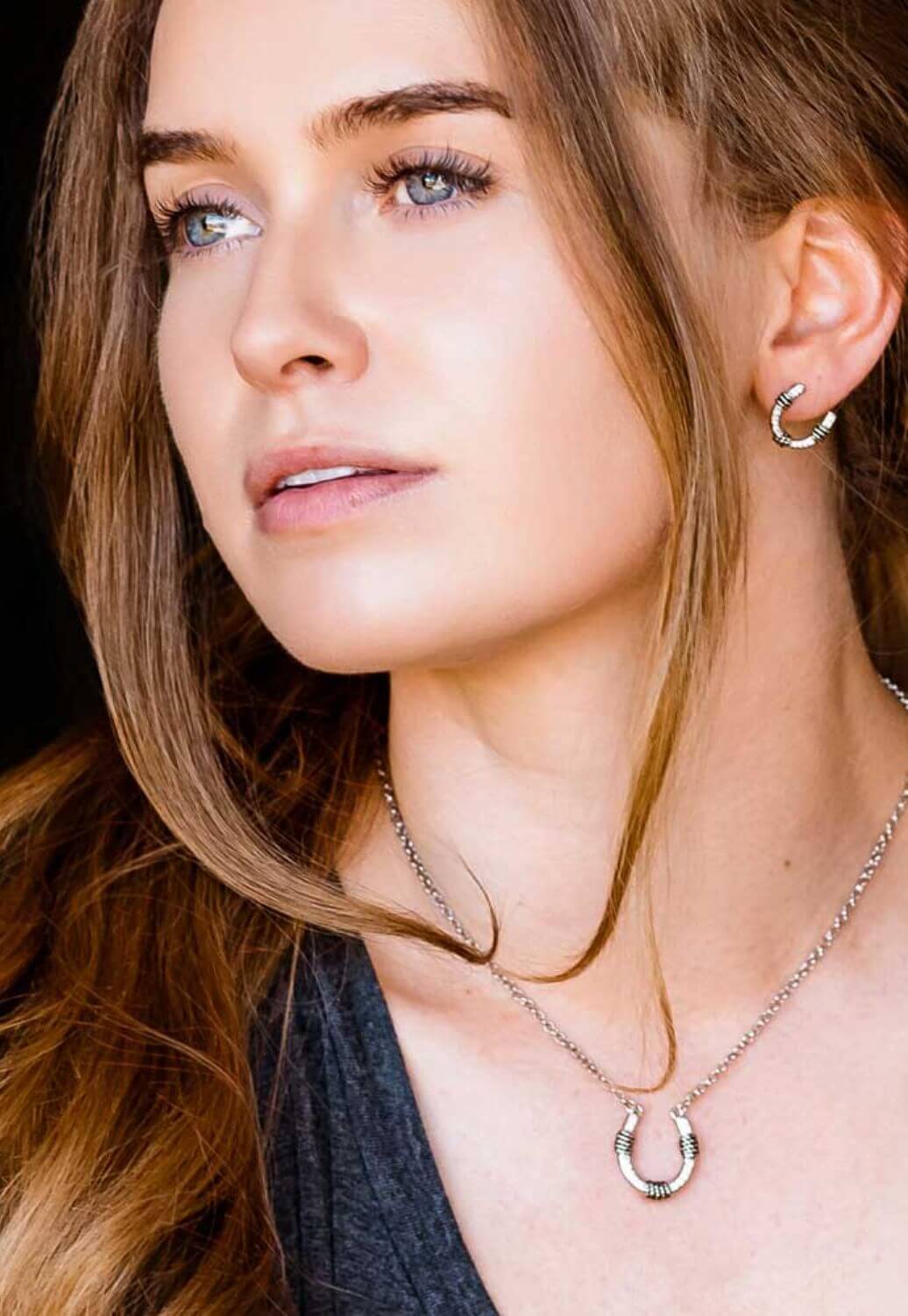 Montana Roped Horeshoe Crystal Jewellery Set