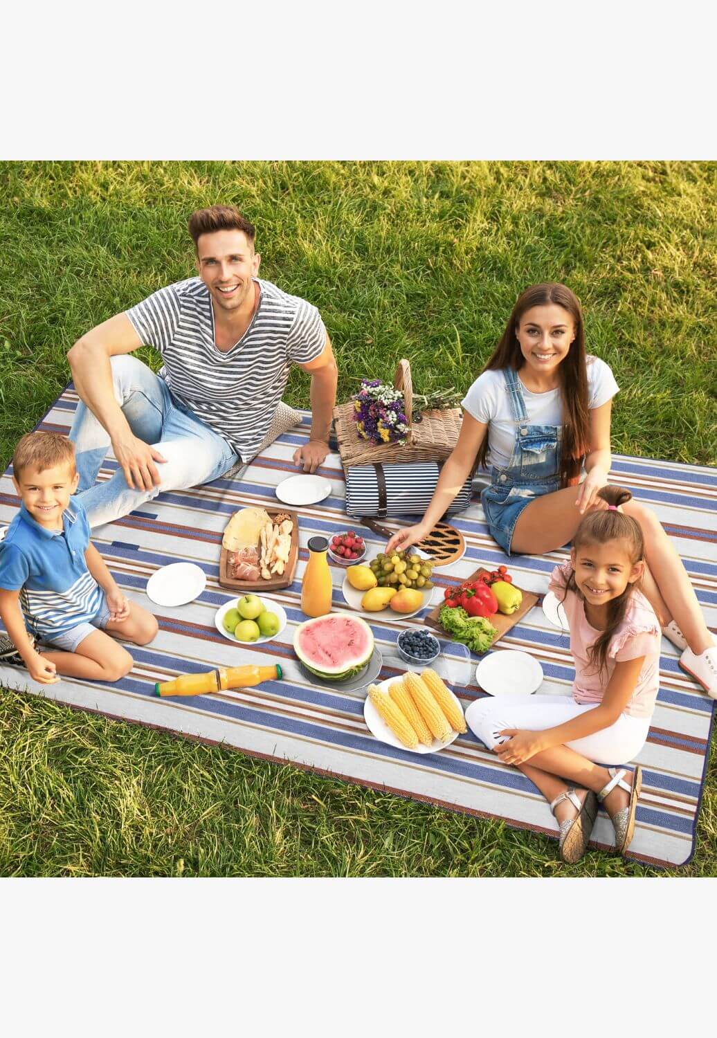 Carstens Seashore Stripe Picnic Blanket