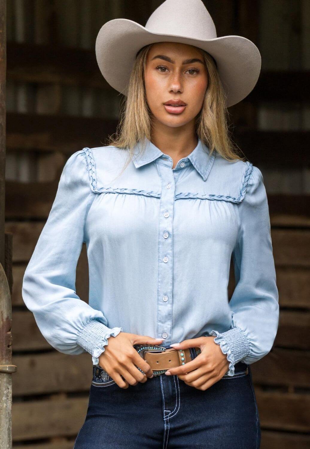Pure Western Womens Daniela Long Sleeve Shirt