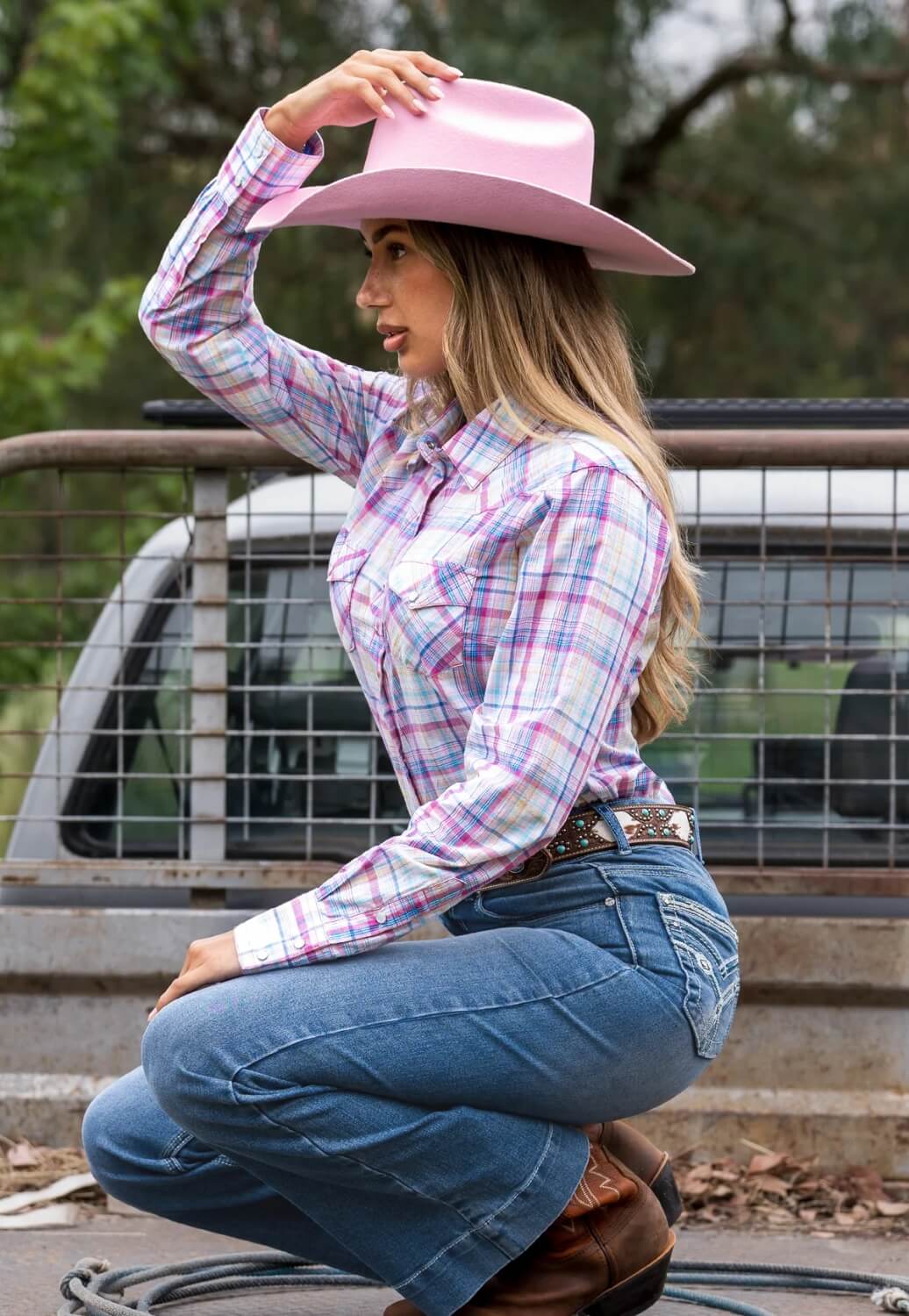 Pure Western Womens Kari Long Sleeve Shirt