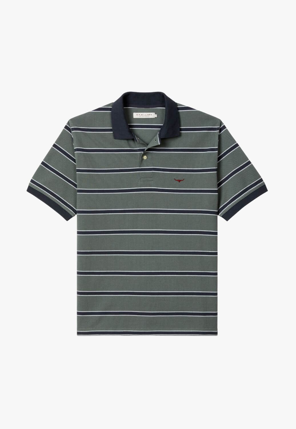 R.M. Williams Mens Brunswick Stripe Polo