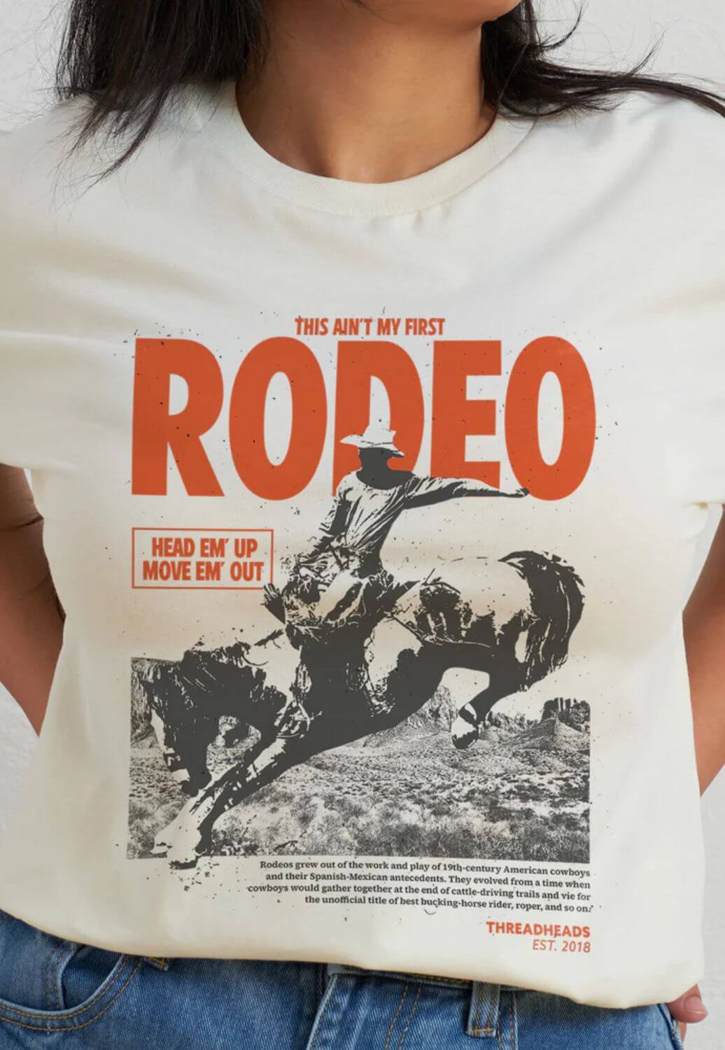 Threadheads Unisex Aint My First Rodeo T-Shirt