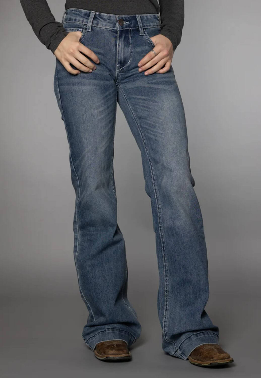 CC Western Womens Mid Rise Trouser Jean