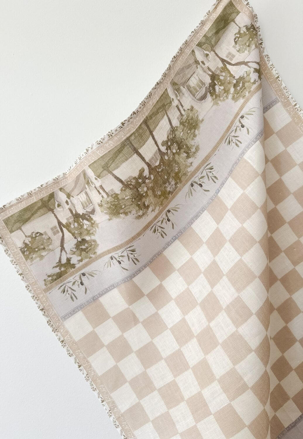 Whitney Spicer Olive Garden Linen Tea Towel