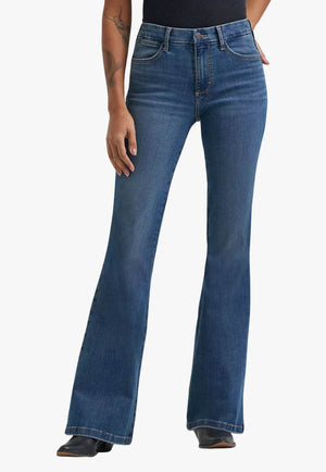 Wrangler Womens Bespoke High Rise Flare Jean 112359281
