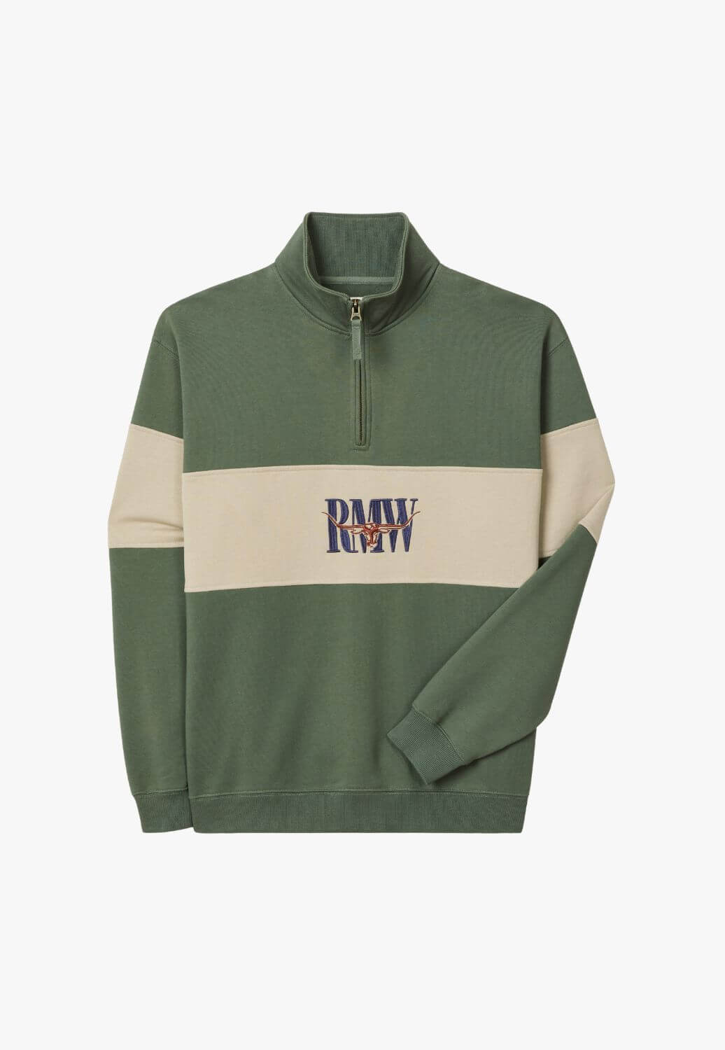 R.M. Williams Mens Heritage 1/4 Zip Sweatshirt