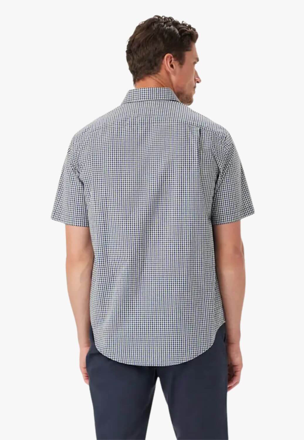 R.M. Williams Mens Classic Poplin Check Shirt