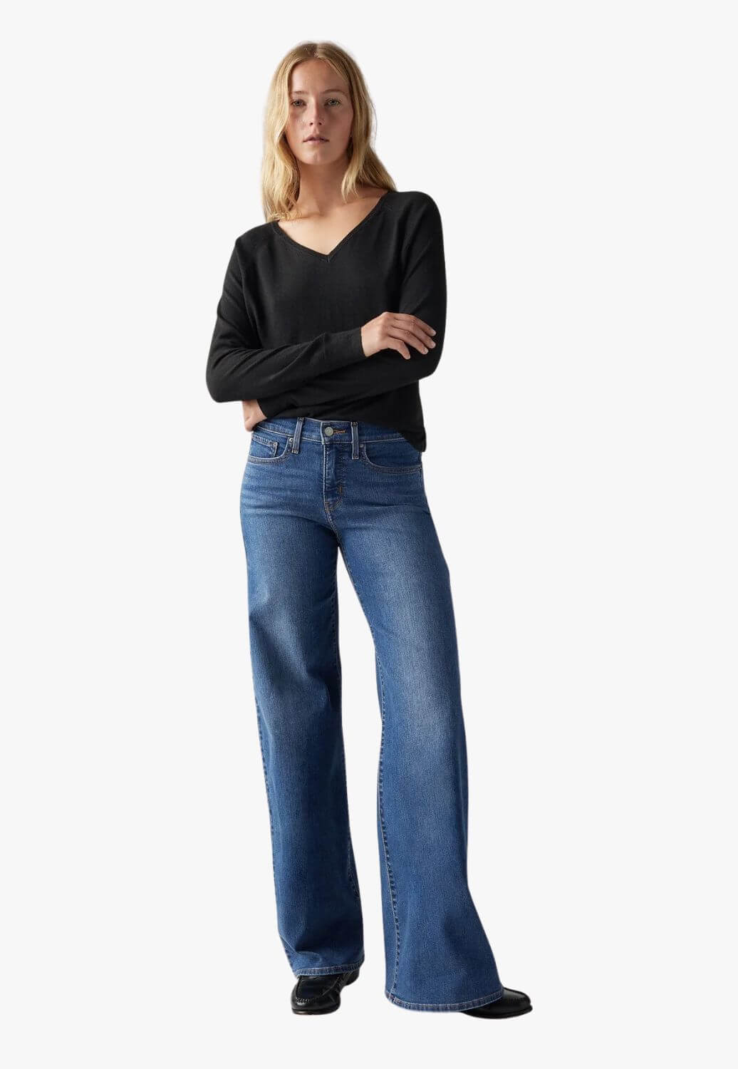 Levis Womens 318 Shaping Wide Leg Jean