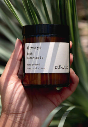 Etikette Otways Bush Botanicals Candle