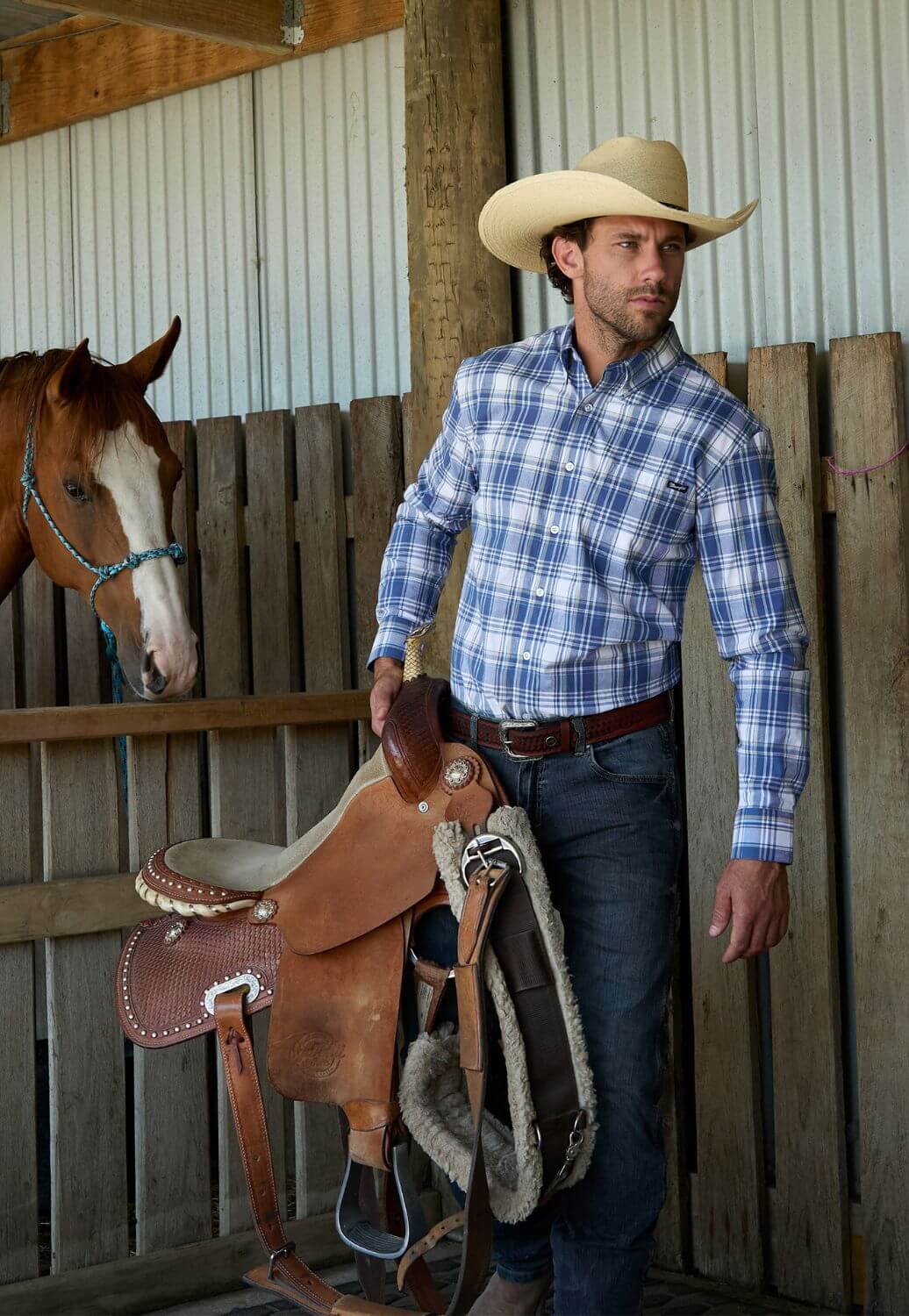 Wrangler Mens Rangler Long Sleeve Shirt