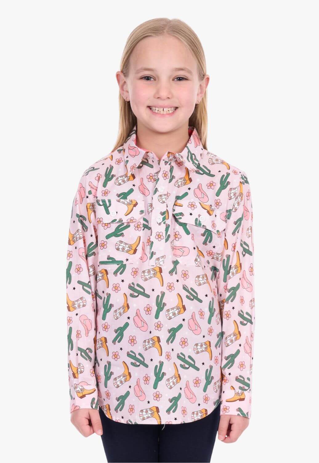 Hard Slog Girls Cleo Long Sleeve Shirt