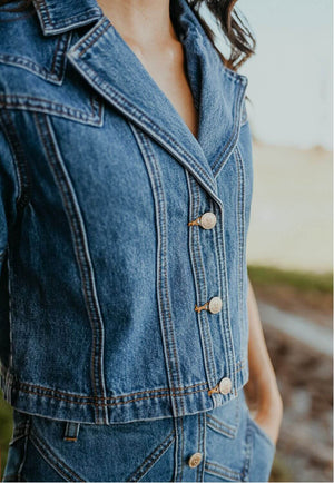 Gringa Denim Calamity Denim Top